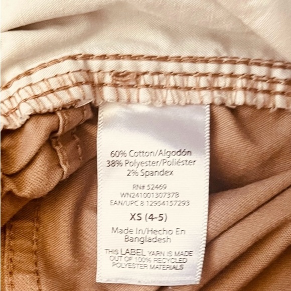 Wonder Nation casual school tan/beige drawstring shorts pockets elastic waist XS - Picture 7 of 9